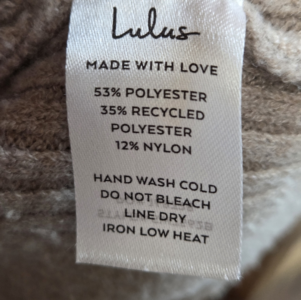 Lulus Snuggly Option Heather Taupe Hooded Mini Sweater Dress - Picture 9 of 9